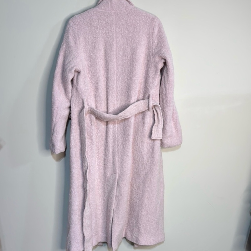 Vince Size Large Wool Blend Pink Belted Coat Size Large - Picture 10 of 11